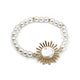 Mother of Pearl Sunburst Stretch Bracelet