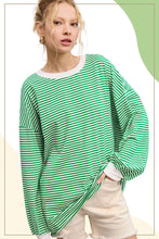 Apple Green Striped Top (REG)