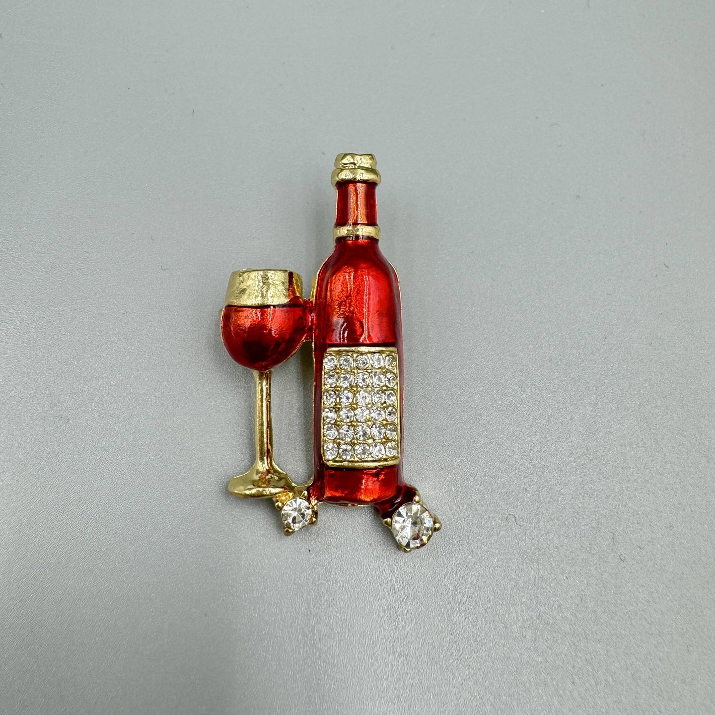 Wine Bottle Brooch