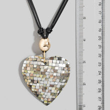 Mosaic Shell Heart Necklace