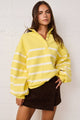 Addison Striped Pullover Top in Yellow (REG)