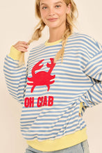 Striped Oh Crab Sweatshirt (REG)