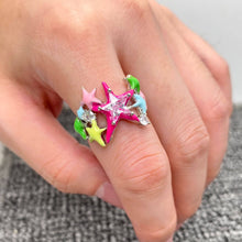 CZ Color Stars Ring