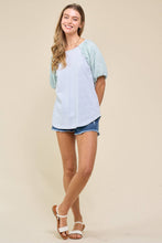 Leopard Puff Sleeve Top (REG)