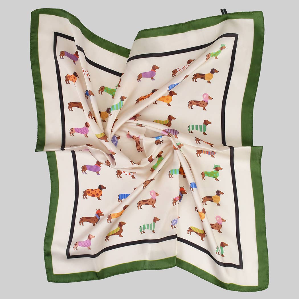 Dressed Up Dachshund Fashion Scarf