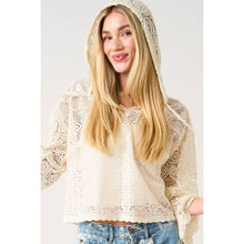 Crochet Lace Hoodie Top (REG)