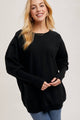 Dolman Tunic Sweater in Black (REG)