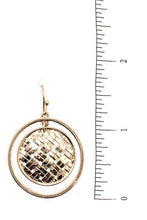 Woven Metal Drop Earrings