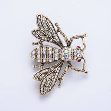Antique CZ Bee Brooch