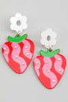 Acrylic Strawberry Earrings