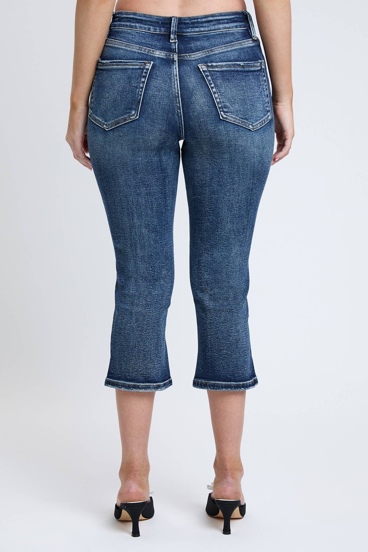 YMI Mid Rise Capris with Side Slit (REG)