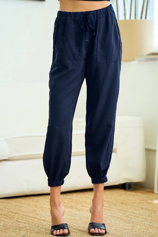 Side Button Leisure Pants (REG)