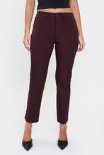Hyperstretch Cropped Straight Pants in Dark Berry (REG)
