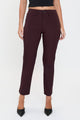 Hyperstretch Cropped Straight Pants in Dark Berry (REG)