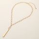 Matte Metal Bar Necklace