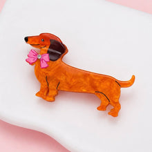Dapper Weenie Dog Claw Clip