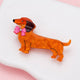 Dapper Weenie Dog Claw Clip