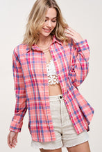 Netta Pink/Blue Plaid Top (REG)