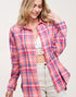 Netta Pink/Blue Plaid Top (REG)