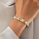 Radiant Multi Stone Stretch Bracelet