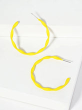 Rubber Twist Hoop Earrings