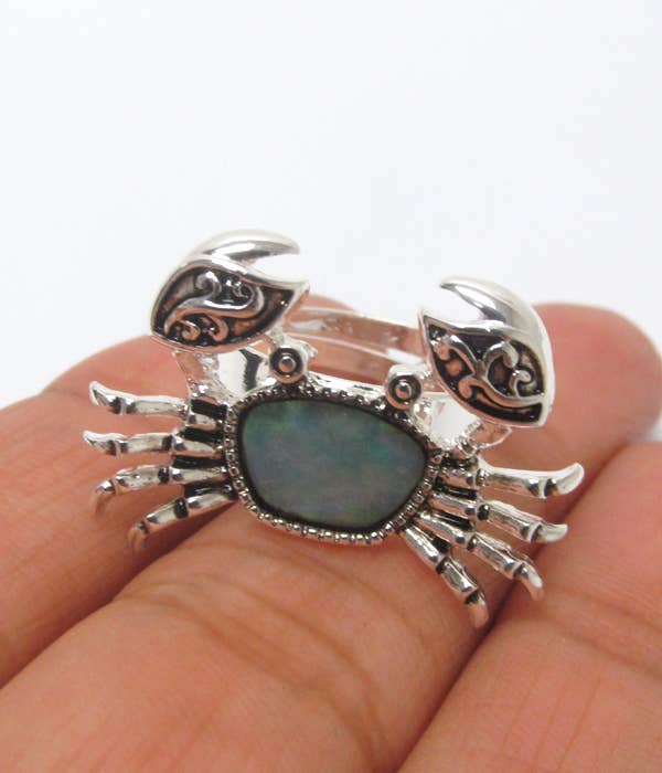 Abalone Crab Ring