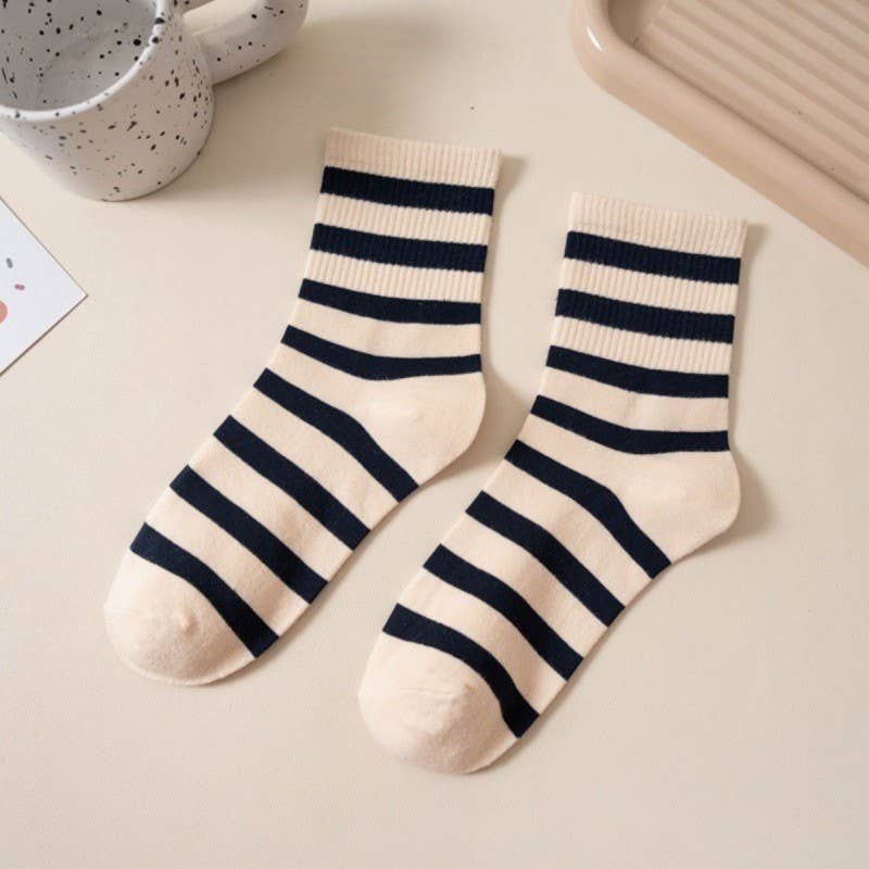 Classic Striped Crew Socks