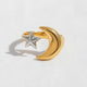 Mixed Star and Moon Ring