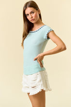 A Little Lace Top in Sage (REG)
