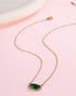 Oval Gemstone Necklace