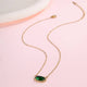 Oval Gemstone Necklace