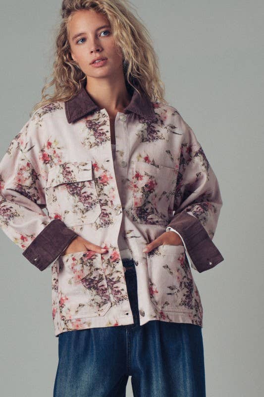 Floral Contrast Jacket (REG)