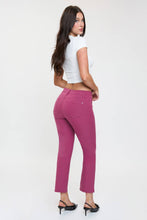 Hyperstretch Cropped Straight Pants in Dark Berry (REG)