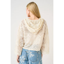 Crochet Lace Hoodie Top (REG)