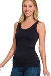 2 Way Seamless Top in Black (REG)