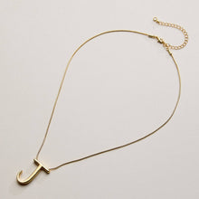 Gold Dipped Fancy Initial Necklace
