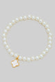 Pearl Bracelet w/ Trefoil Charm