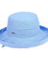 Soft Blue Linen Upbrim Hat