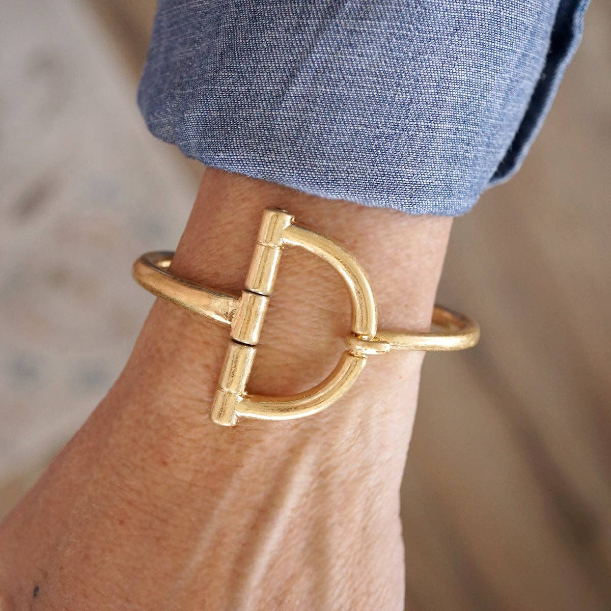 Equestrian Horsebit Hook Bracelet