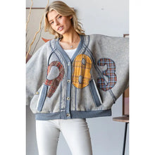 1983 Patchwork Cardigan in Dolphin (REG)