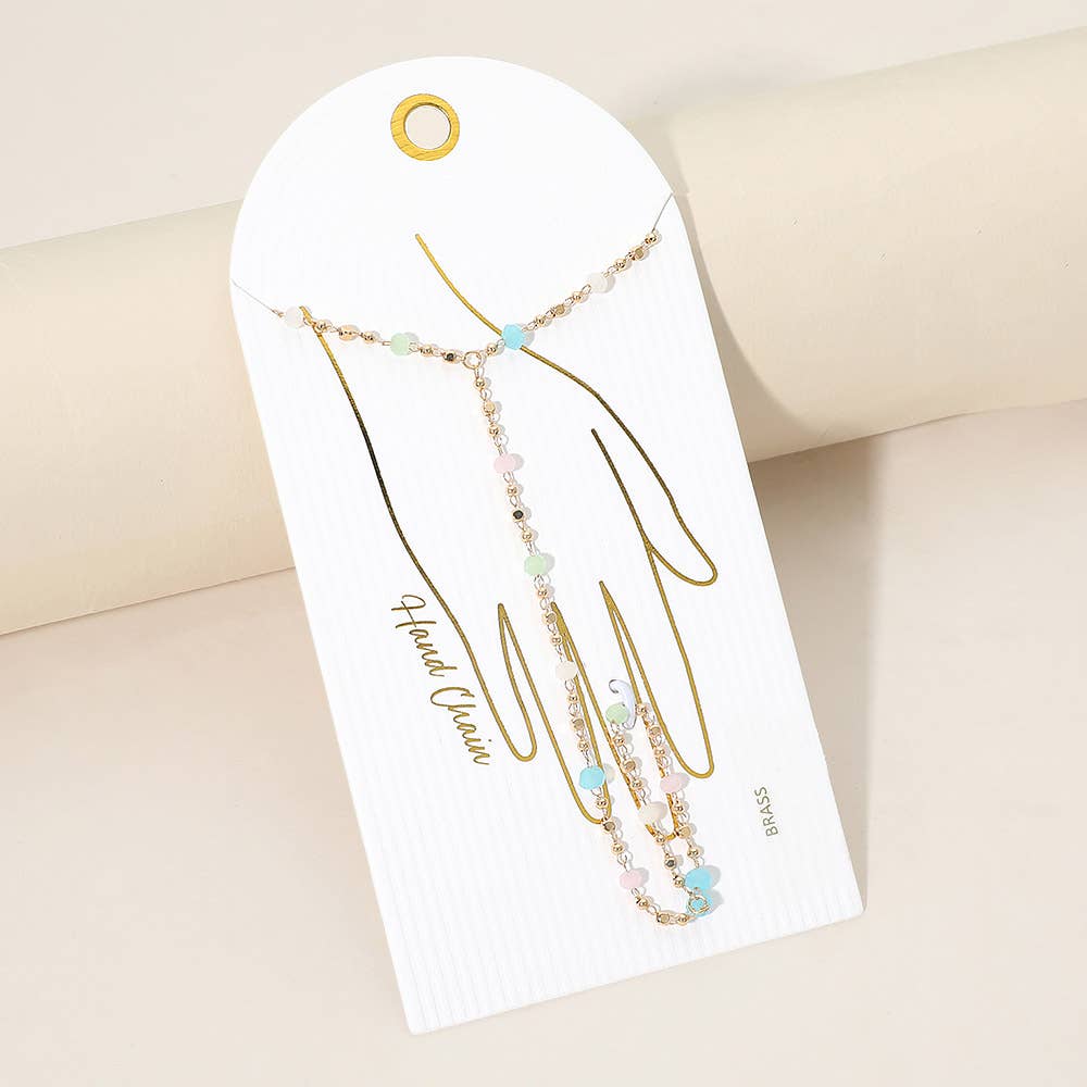 Colorful Beaded Hand Chain