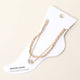 CZ Stone Paperclip Layer Anklet