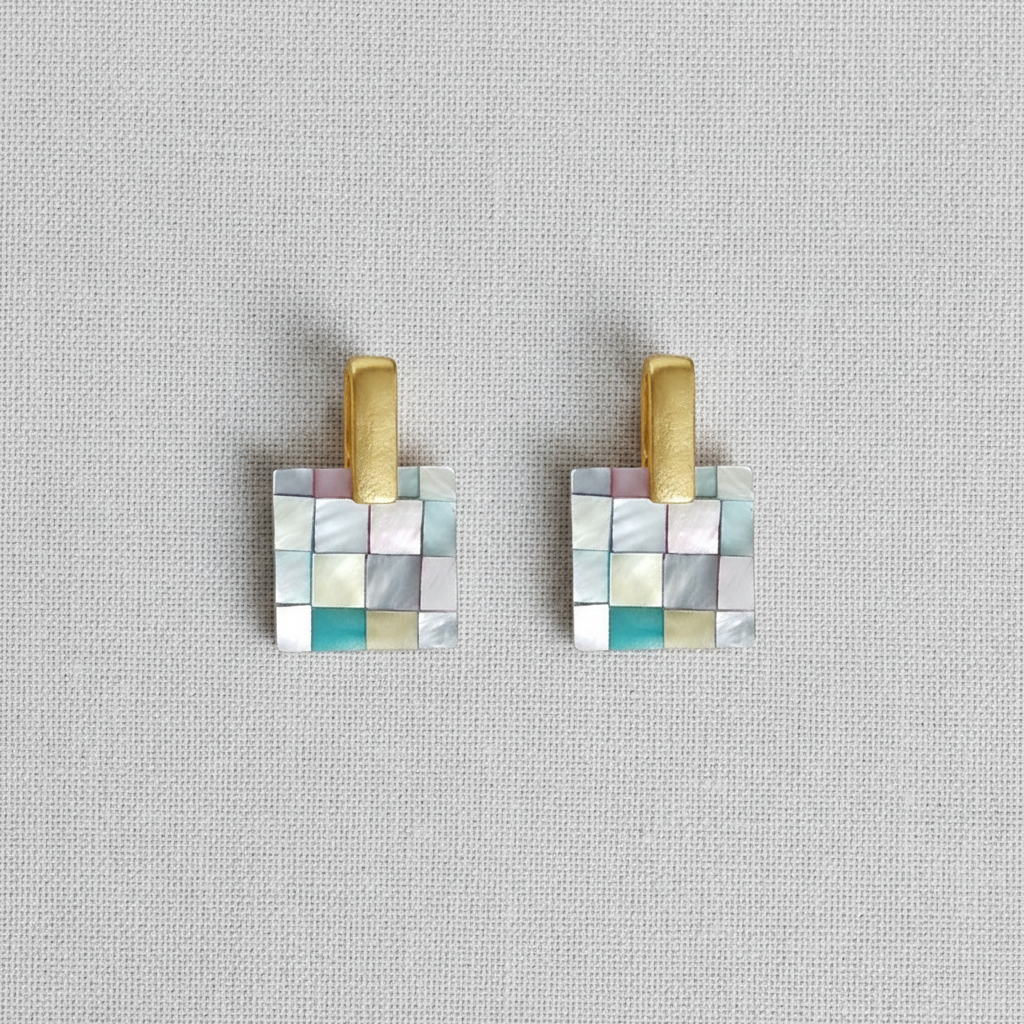 Handcrafted Shell Stud Earrings