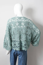 Mint Crochet Petal Kimono (REG)