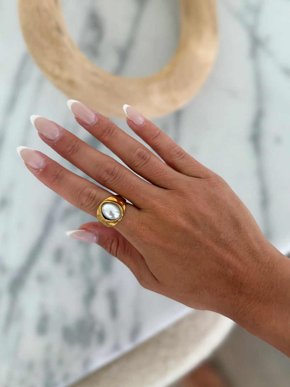 Chunky Pearl Ring