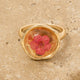 Pressed Flower Open Ring