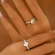 18K Stainless Steel Rhinestone Ring
