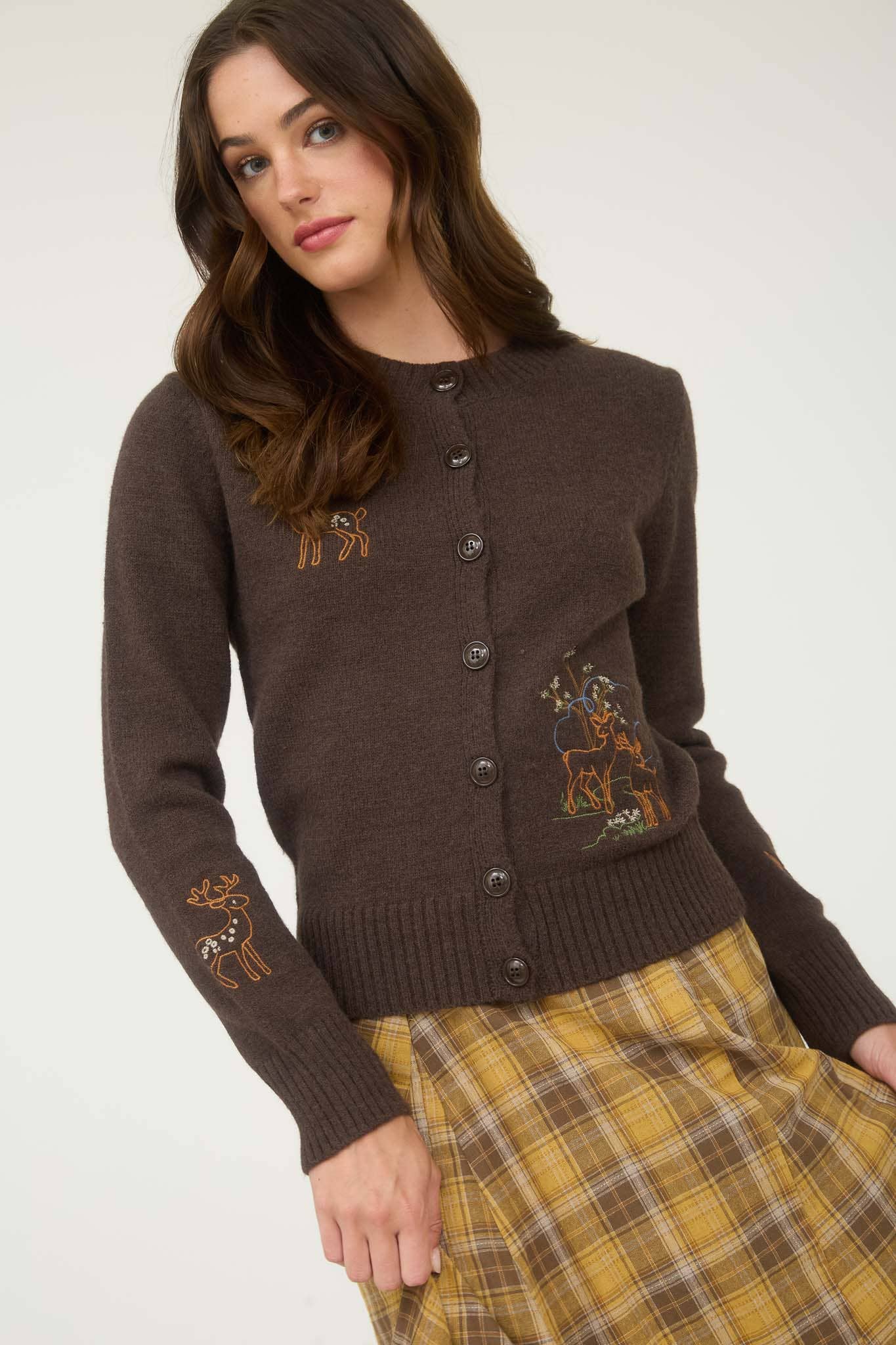 Animal Embroidered Cardigan (REG)