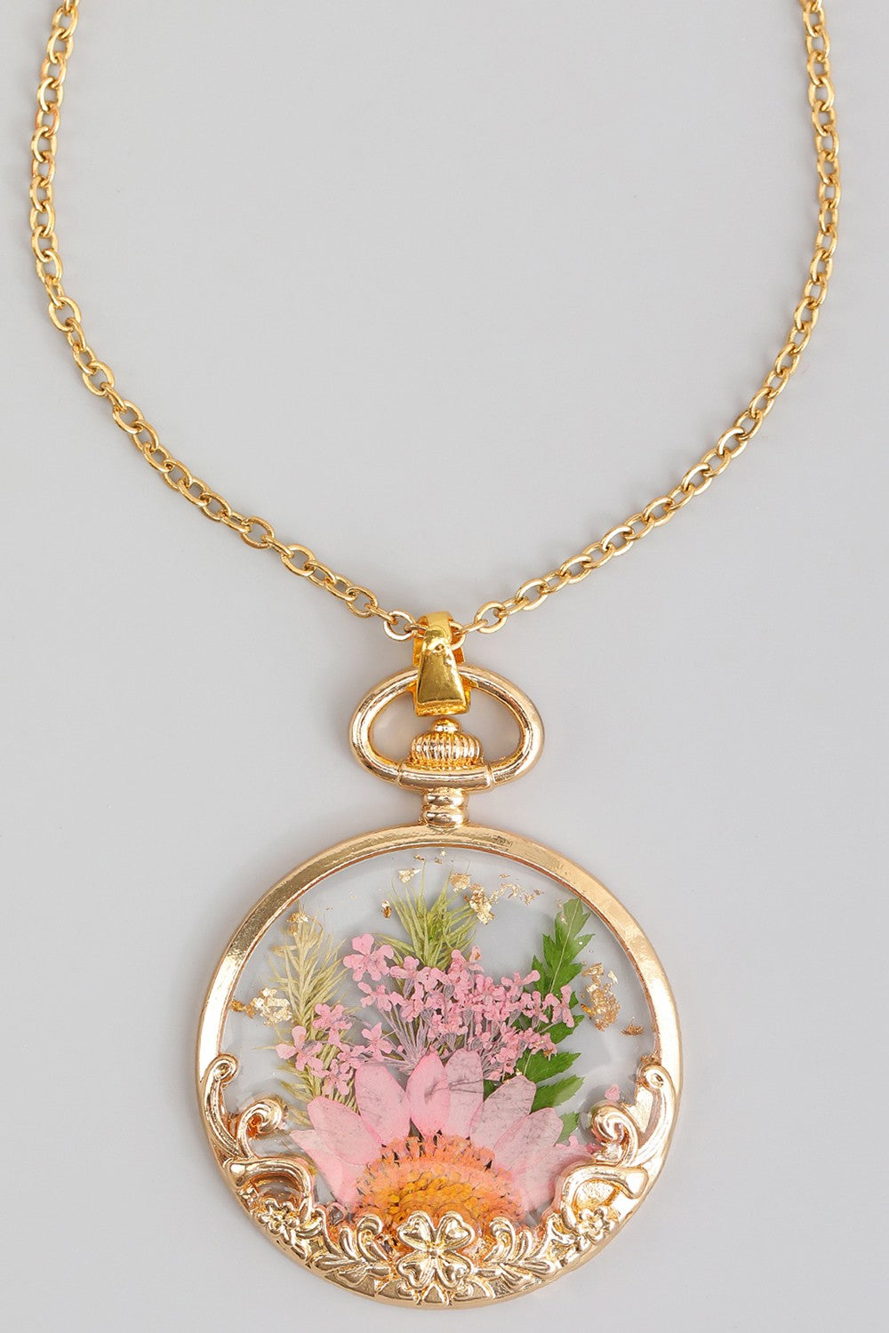 Pressed Flower Necklace