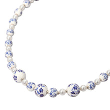 18K Dipped Floral Pearl Beaded Necklace